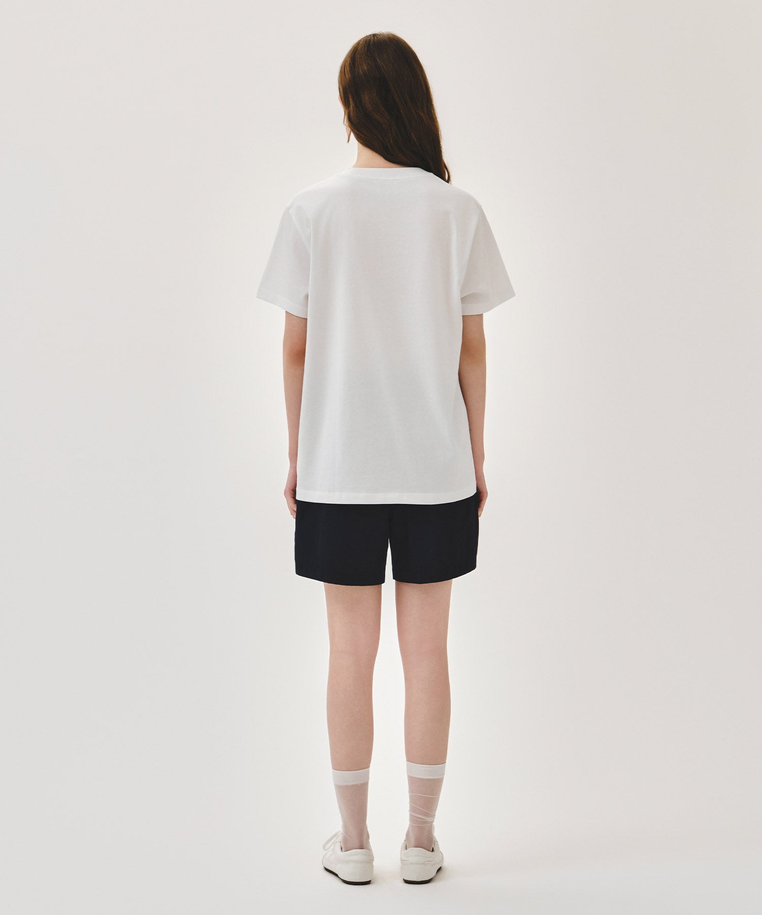 Marithe & Francois Girbaud - Logo Tee+nylon Shorts Set-up (White) product image 2 | TRAB K-Fashion Australia