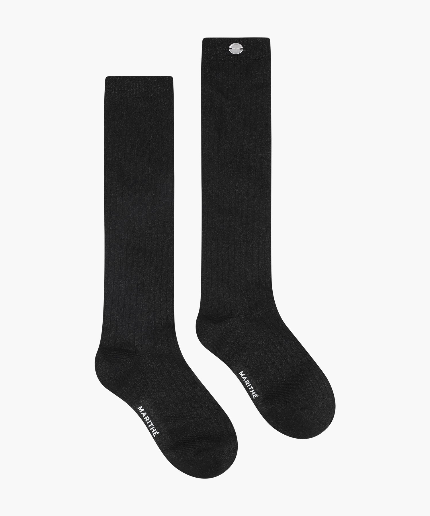 Marithe & Francois Girbaud - Regular Logo Sheer Socks (Black) product image 2 | TRAB K-Fashion Australia