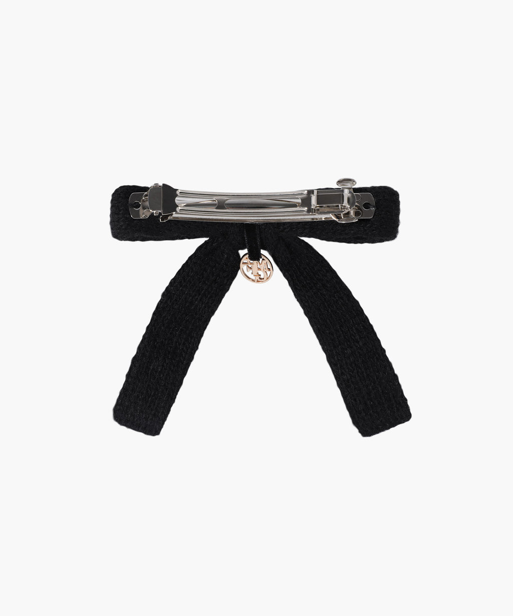 Marithe & Francois Girbaud - Knit Ribbon Hair Pin (Black) product image 2 | TRAB K-Fashion Australia