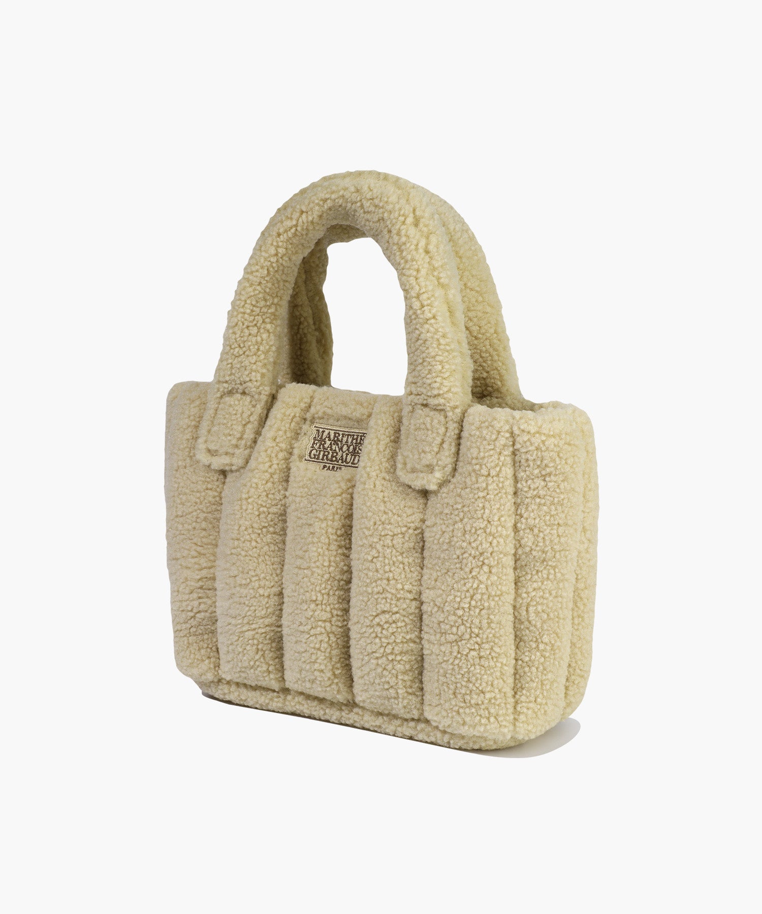 Marithe & Francois Girbaud - Classic Logo Boucle Padding Bag (Beige) product image 2 | TRAB K-Fashion Australia