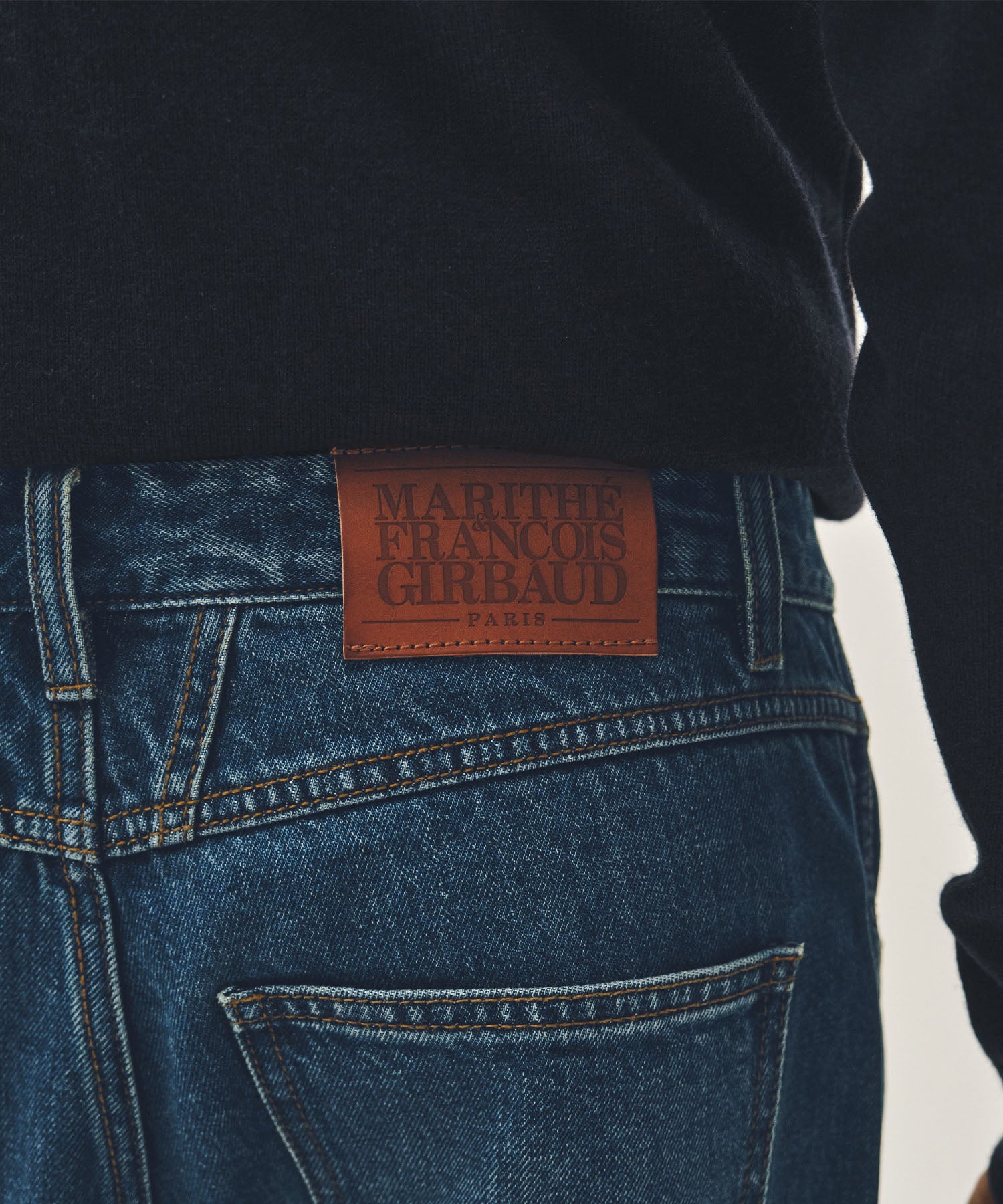 Marithe & Francois Girbaud - New M High Straight Denim Pants (Dark Blue) product image 2 | TRAB K-Fashion Australia