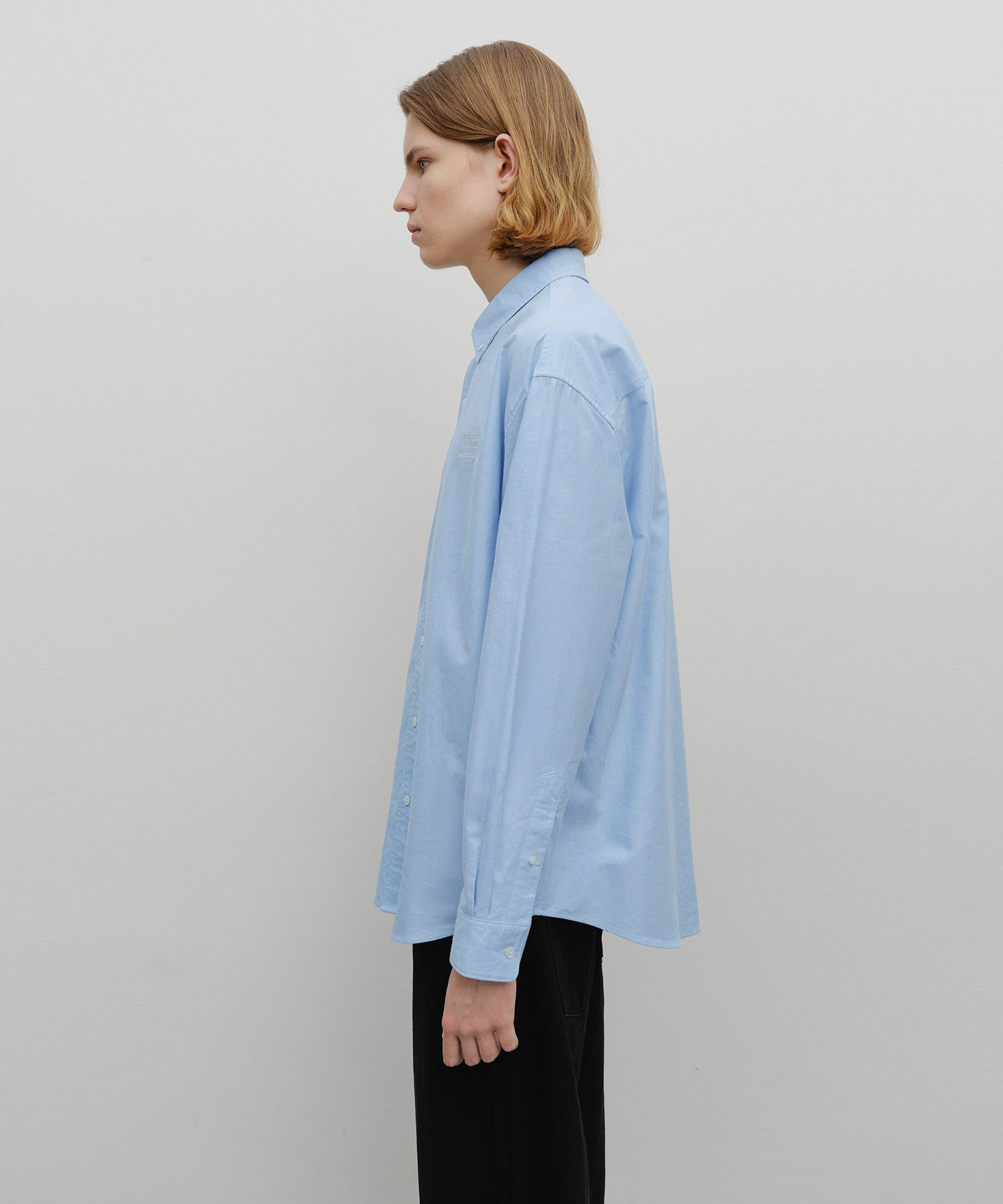 Marithe & Francois Girbaud - Oversized Oxford Shirt (Sky Blue) product image 2 | TRAB K-Fashion Australia