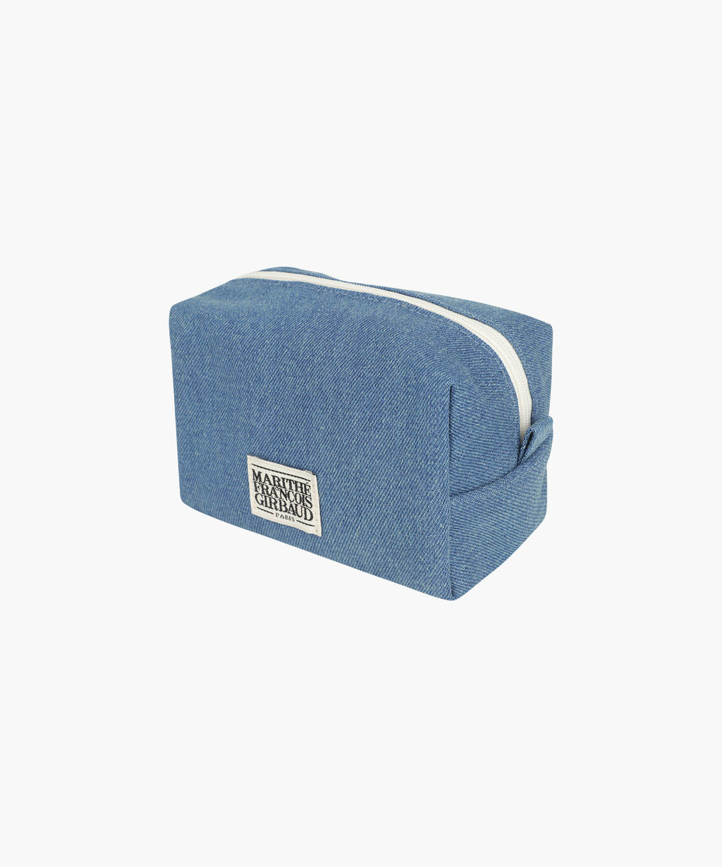 Marithe & Francois Girbaud - Classic Logo Denim Pouch (Blue) product image 2 | TRAB K-Fashion Australia