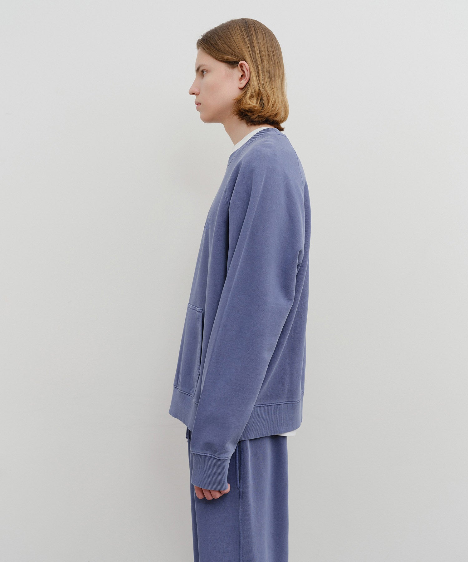 Marithe & Francois Girbaud - Garment Dyed Oversized Sweatshirt (Navy) product image 5 | TRAB K-Fashion Australia