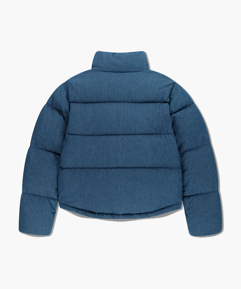 Marithe & Francois Girbaud - Denim Crop Down Jacket (Blue) product image 6 | TRAB K-Fashion Australia