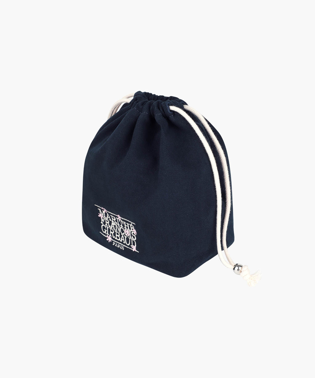 Marithe & Francois Girbaud - Flower Classic Logo String Pouch (Navy) product image 2 | TRAB K-Fashion Australia