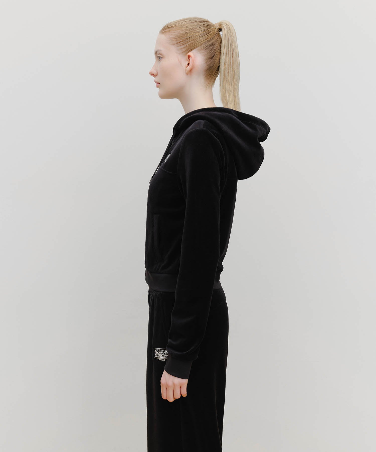 Marithe & Francois Girbaud - Marithe Sport W Velvet Jacket (Black) product image 2 | TRAB K-Fashion Australia