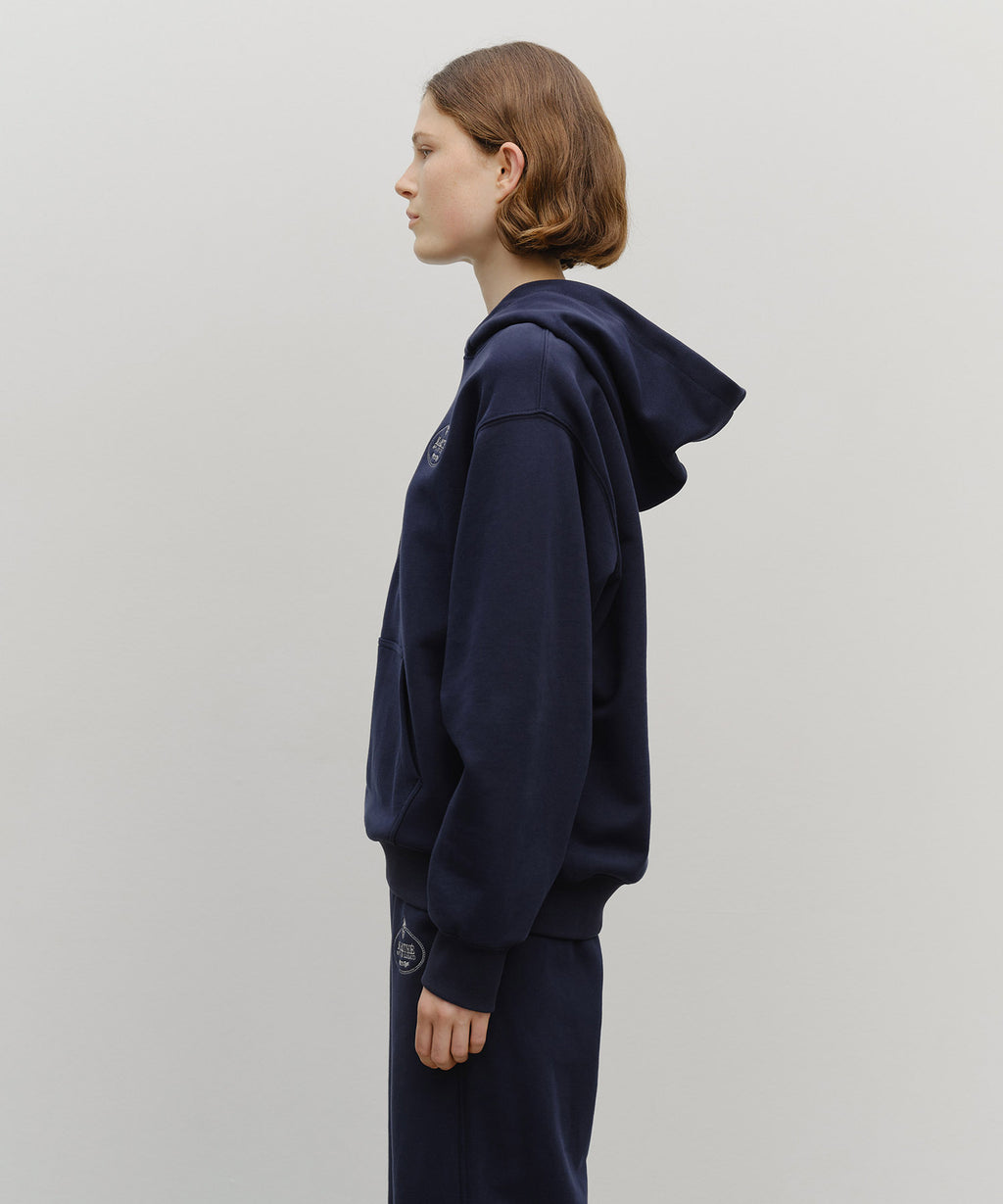 Marithe & Francois Girbaud - Crown Crest Symbol Hoodie (brushed) (Navy) product image 2 | TRAB K-Fashion Australia