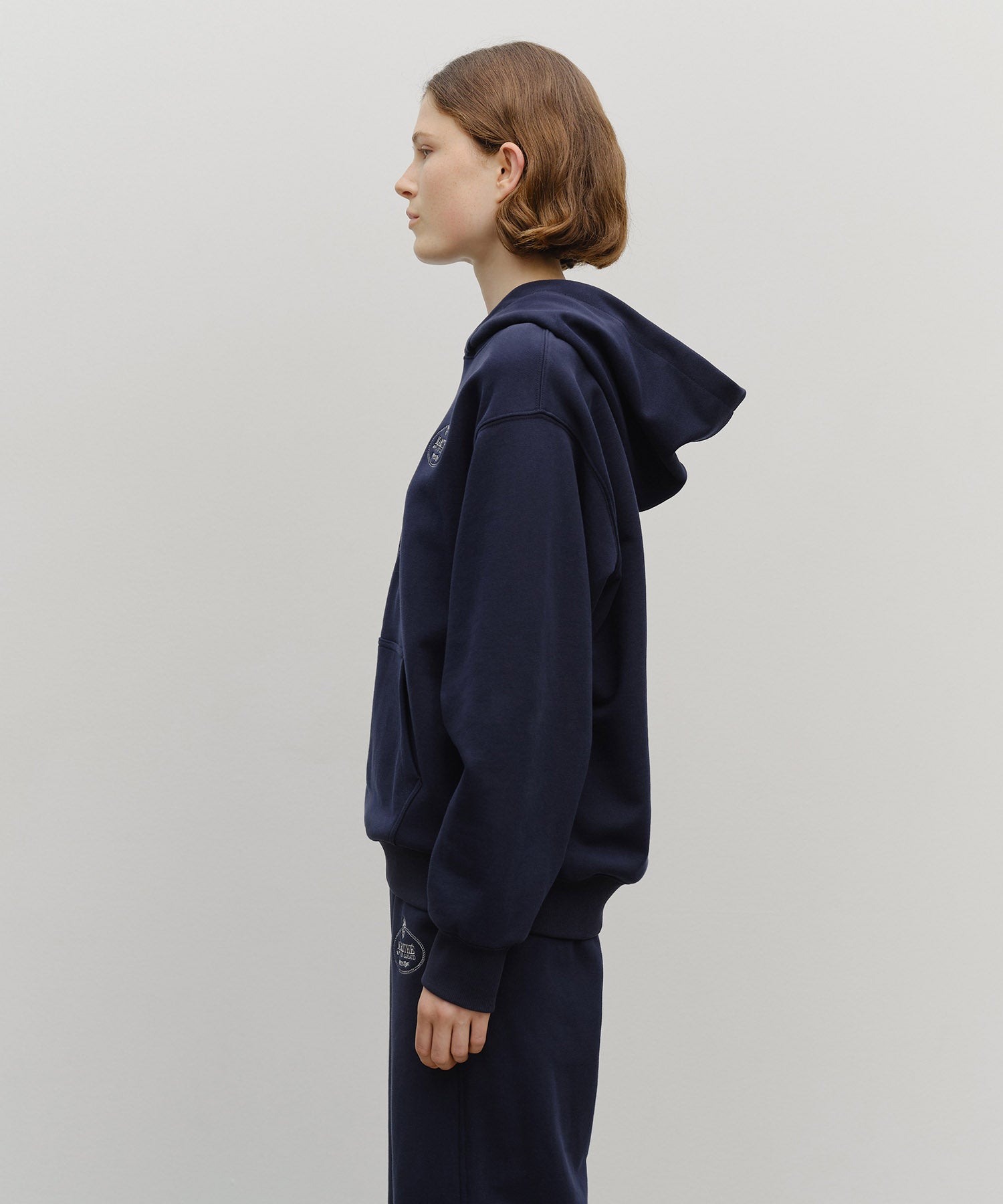 Marithe & Francois Girbaud - Crown Crest Symbol Hoodie (brushed) (Navy) product image 2 | TRAB K-Fashion Australia