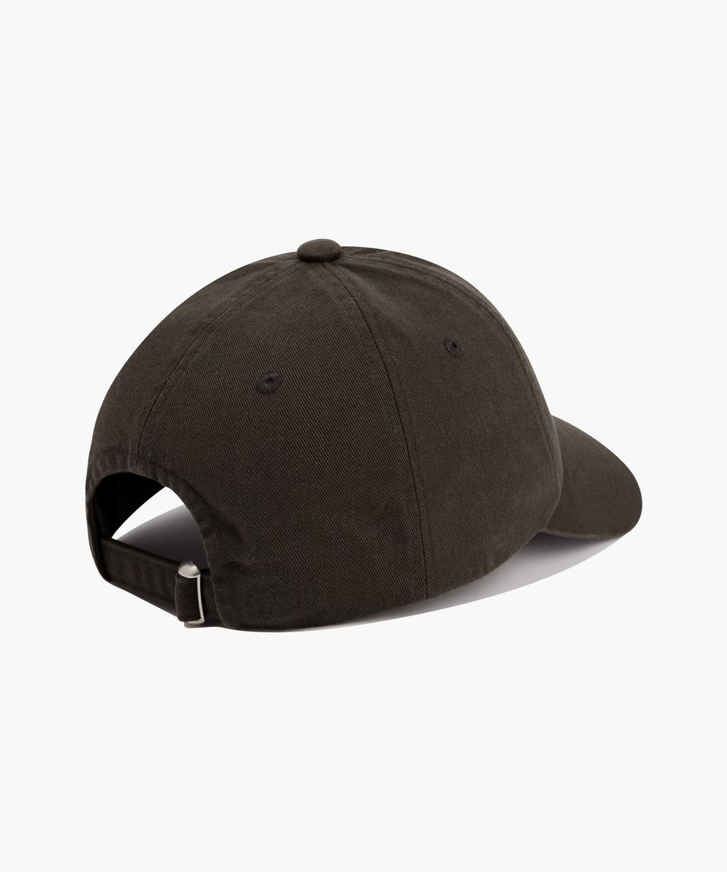 Marithe & Francois Girbaud - Classic Logo Flower Stitched Cap (Dark Brown) product image 2 | TRAB K-Fashion Australia
