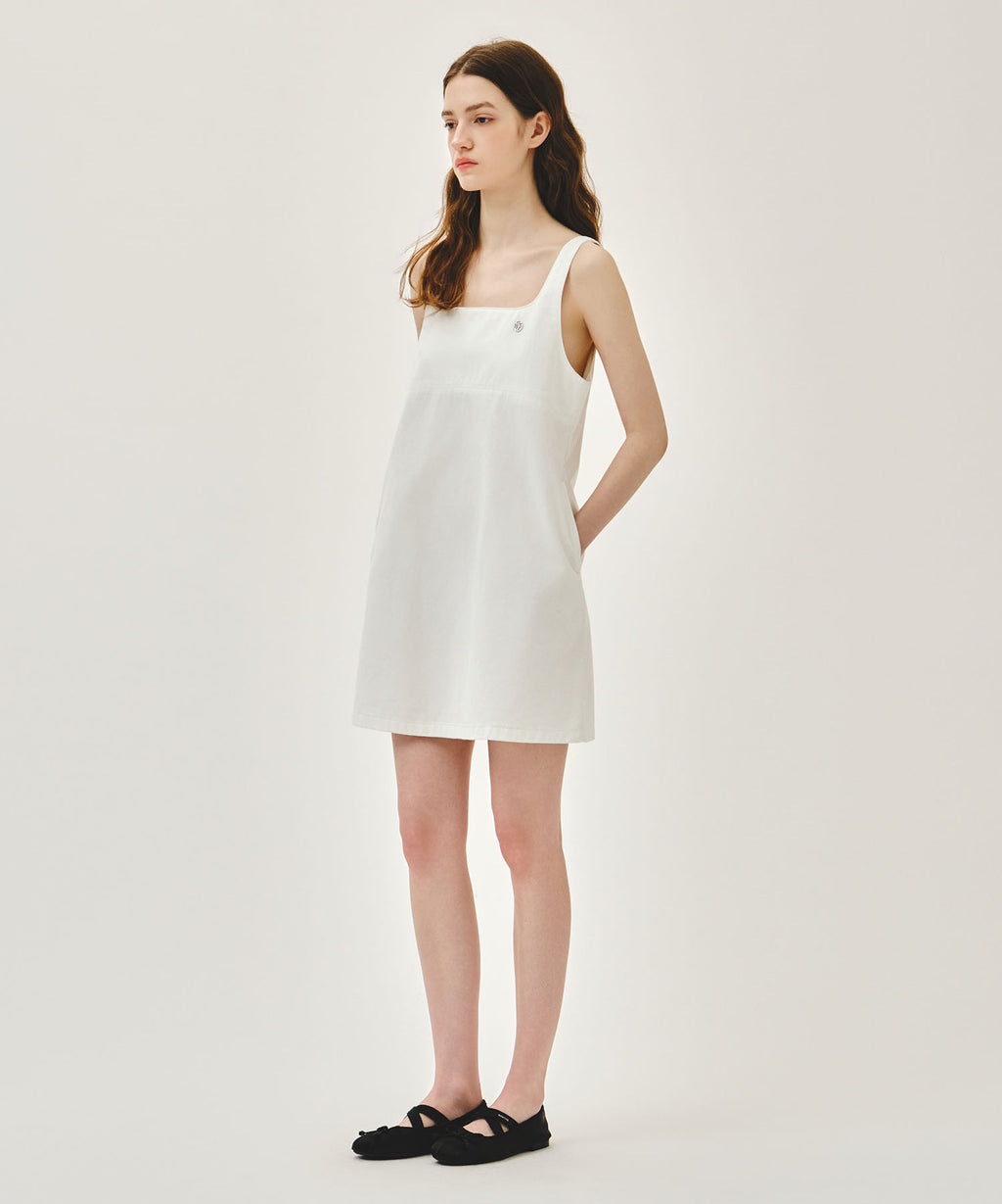 Marithe & Francois Girbaud - Denim Sleeveless Dress (Off White) product image 2 | TRAB K-Fashion Australia