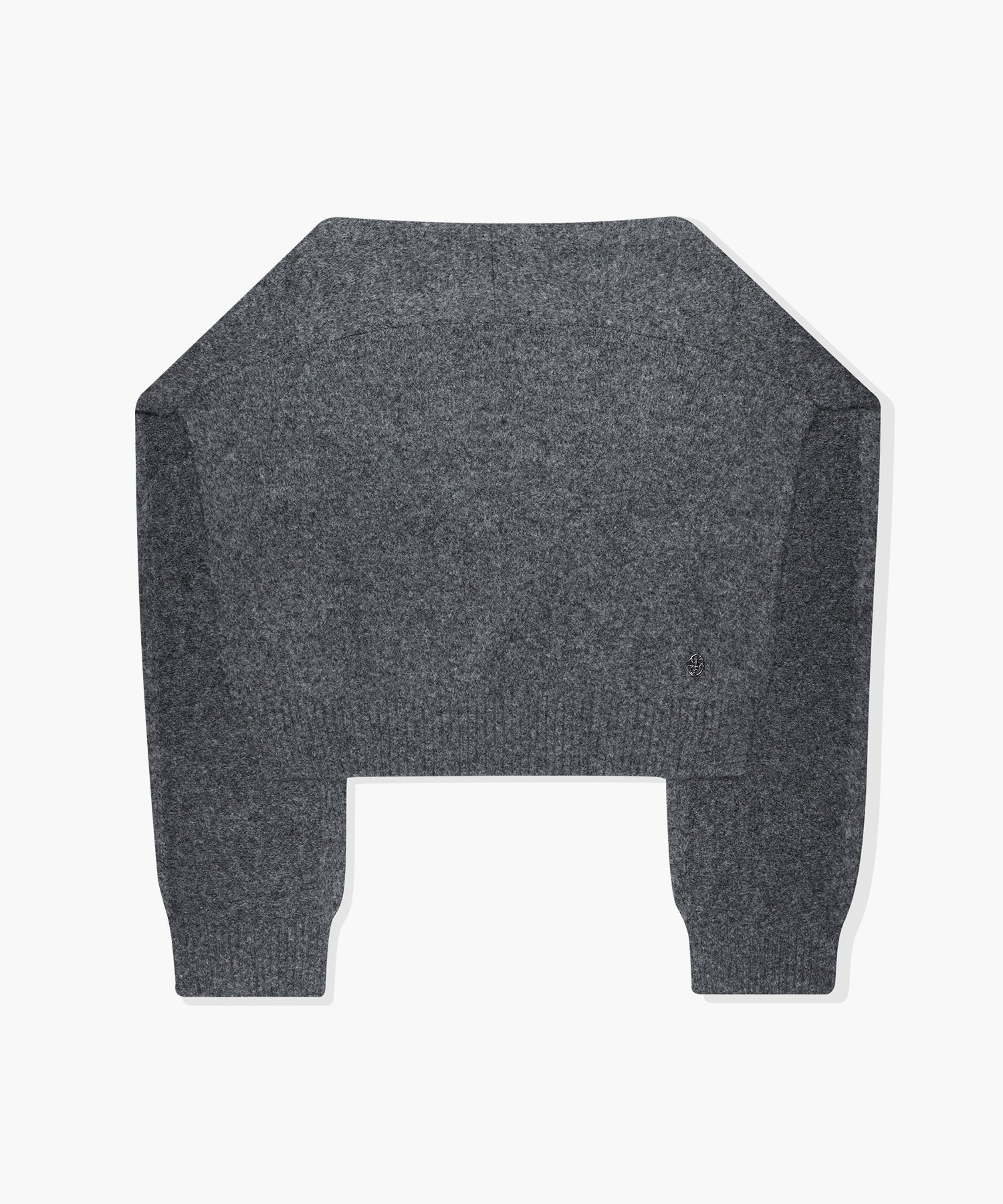 Marithe & Francois Girbaud - Circle Logo Shawl Muffler (Charcoal) product image 2 | TRAB K-Fashion Australia