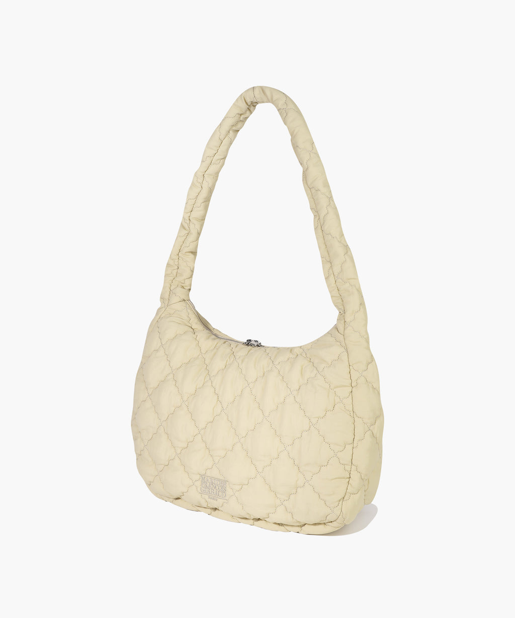 Marithe & Francois Girbaud - Classic Logo Padding Cross Bag (Beige) product image 4 | TRAB K-Fashion Australia