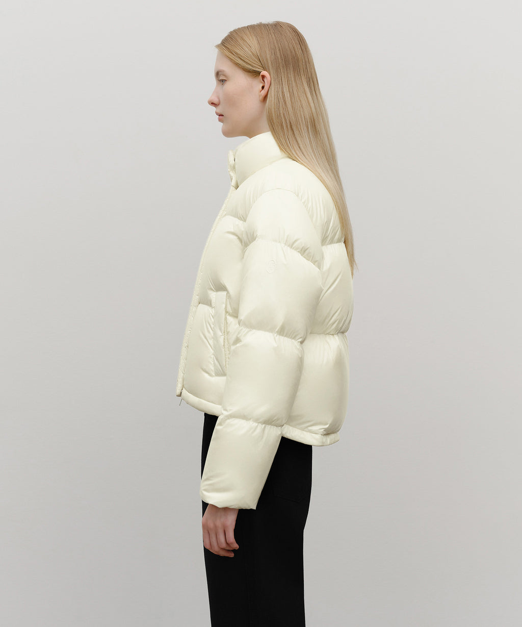 Marithe & Francois Girbaud - Glossy Crop Down Jacket (Ivory) product image 2 | TRAB K-Fashion Australia