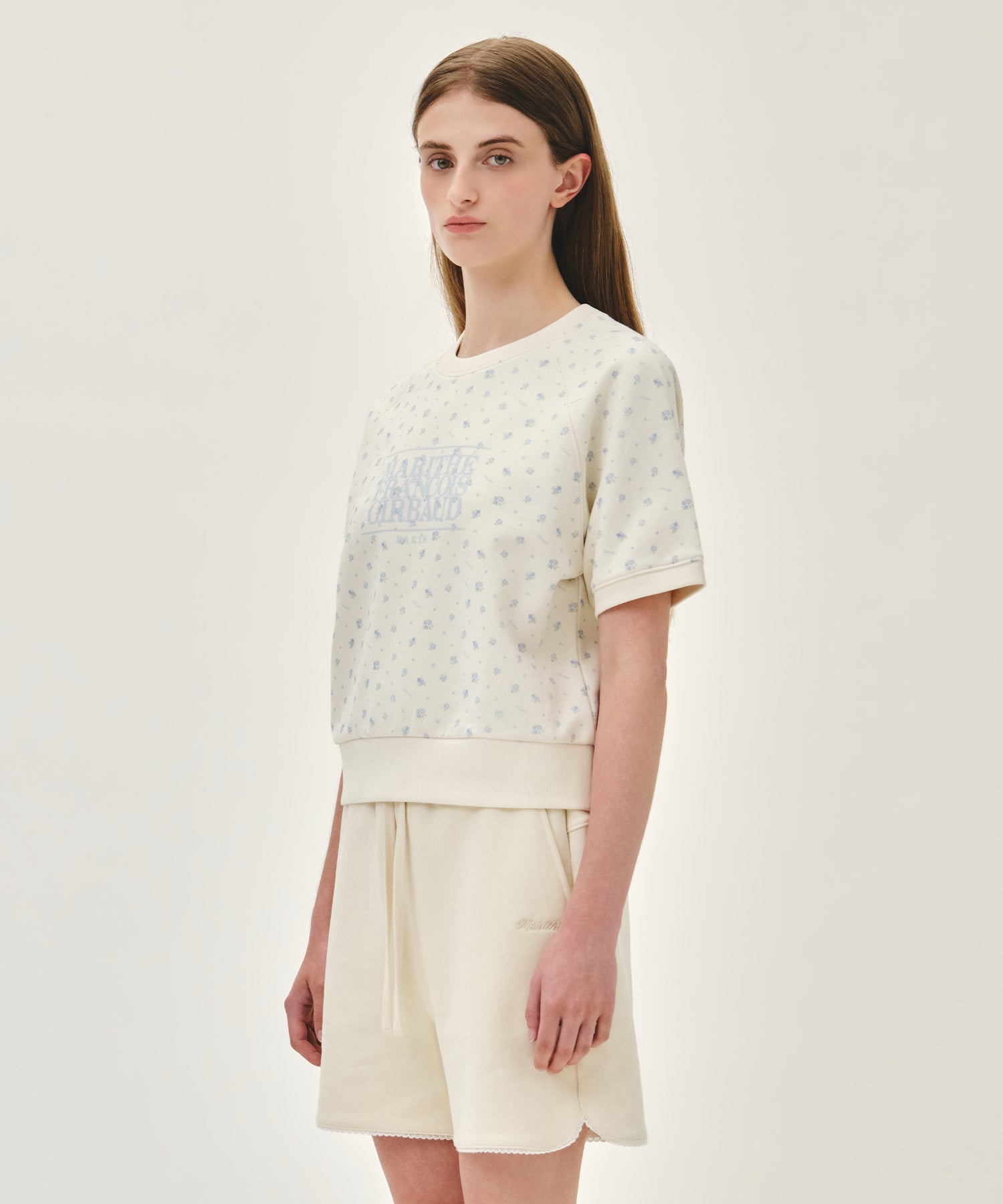 Marithe & Francois Girbaud - Vintage Classic Logo Half Sweatshirt (Flower) product image 2 | TRAB K-Fashion Australia