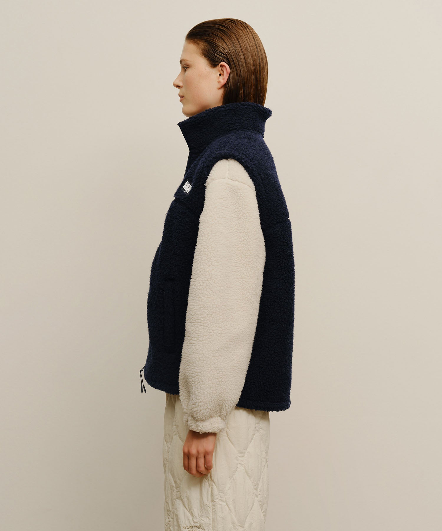 Marithe & Francois Girbaud - Marithe Sport Fleece Vest (Navy) product image 2 | TRAB K-Fashion Australia