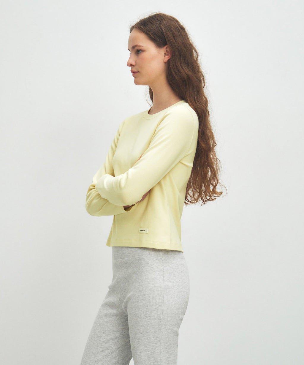 Marithe & Francois Girbaud - Basic Long Sleeve (Light Yellow) product image 2 | TRAB K-Fashion Australia