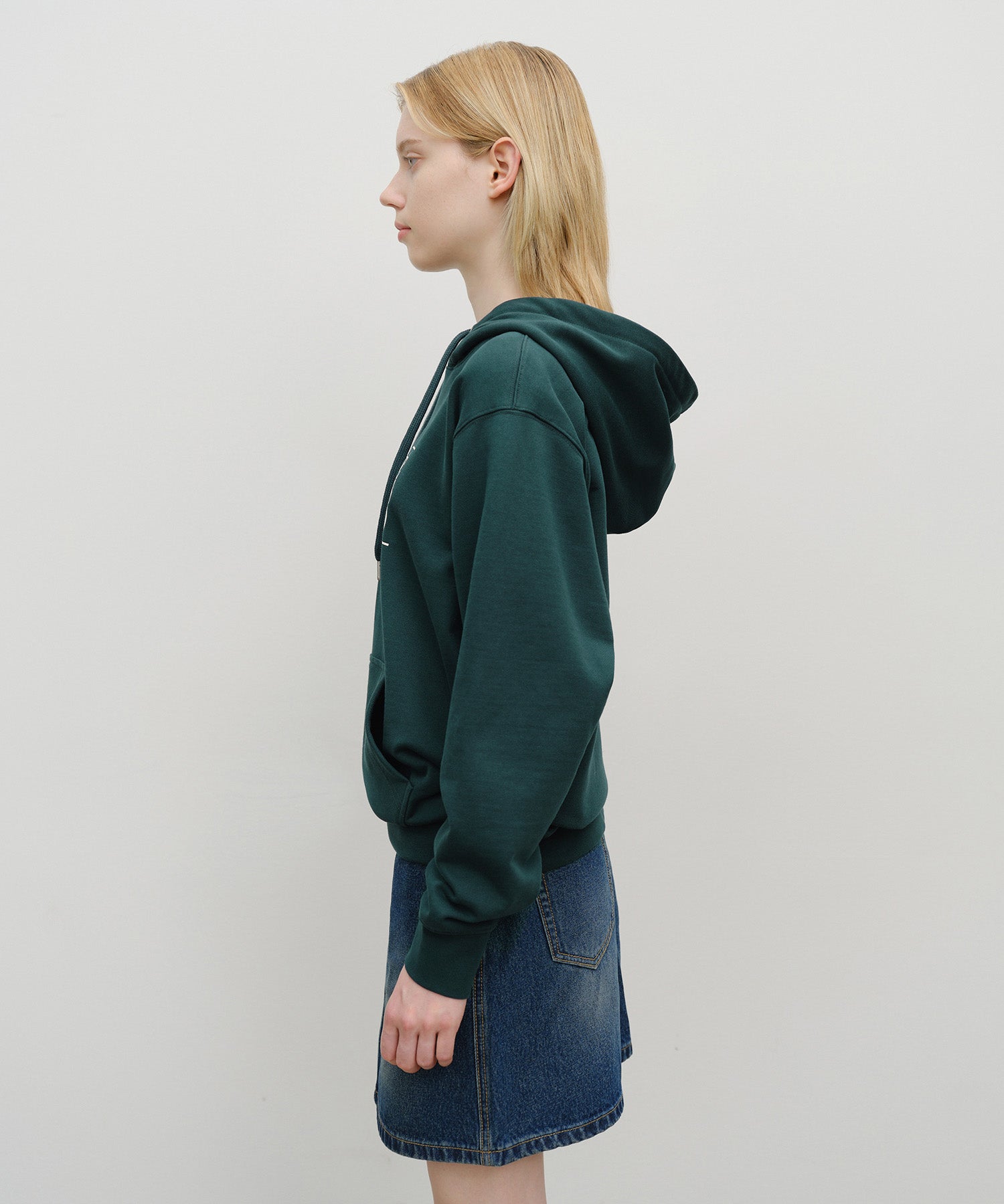 Marithe & Francois Girbaud - Classic Logo Hoodie (Dark Teal) product image 2 | TRAB K-Fashion Australia