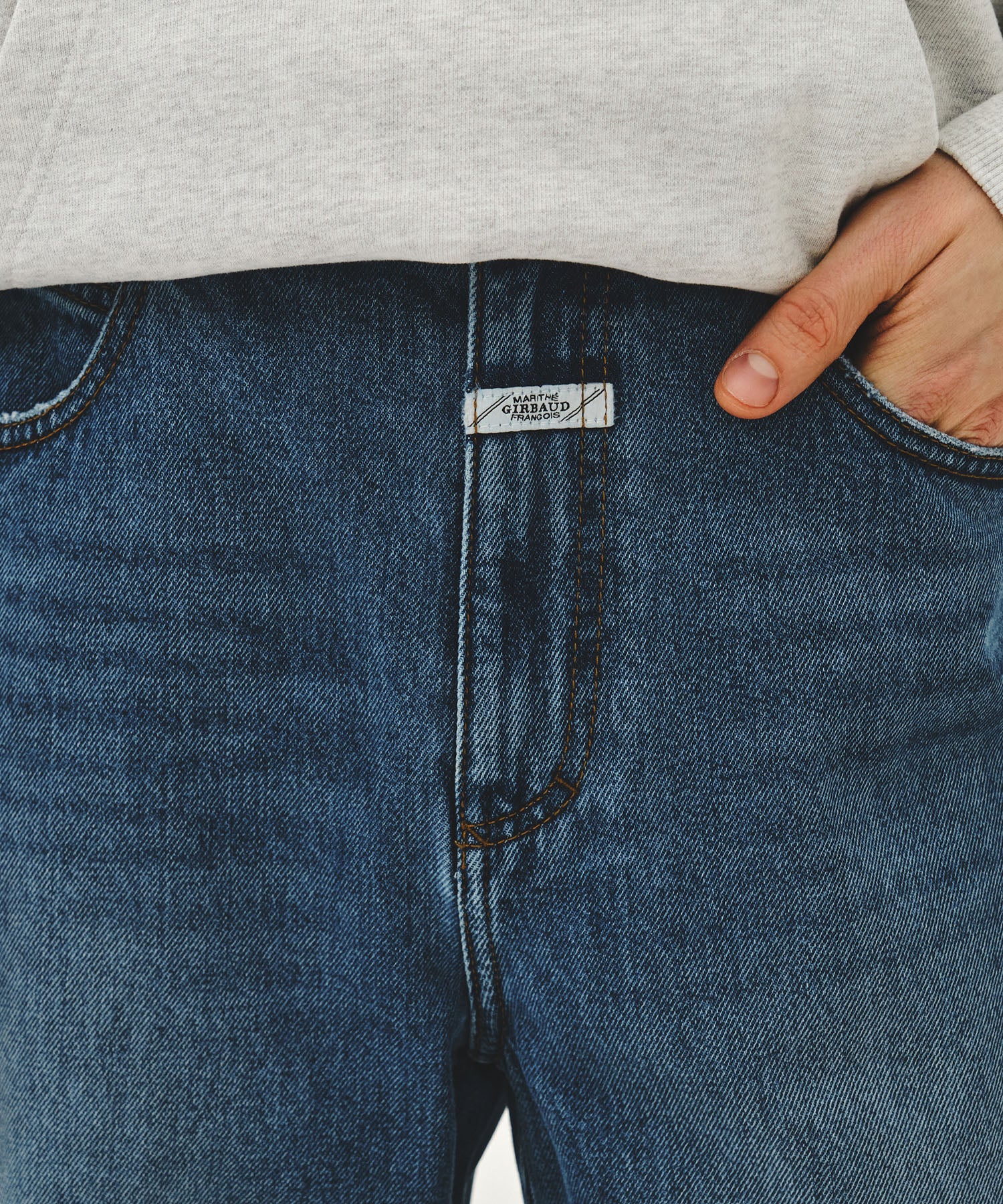 Marithe & Francois Girbaud - New M High Straight Denim Pants (Blue) product image 2 | TRAB K-Fashion Australia
