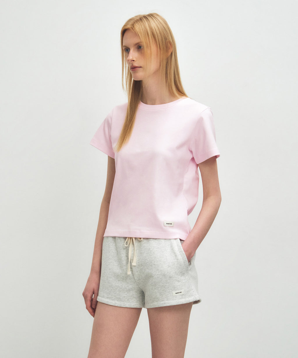 Marithe & Francois Girbaud - Basic Tee (Light Pink) product image 2 | TRAB K-Fashion Australia