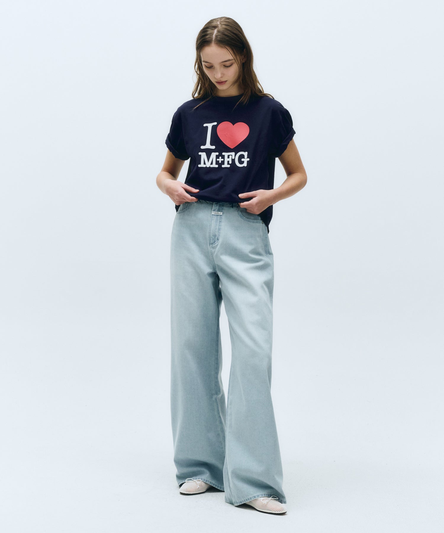 Marithe & Francois Girbaud - I Love Mfg Tee (Navy) product image 6 | TRAB K-Fashion Australia