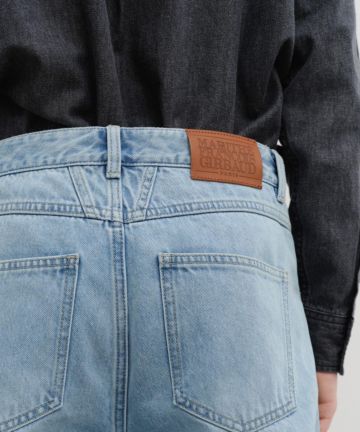 Marithe & Francois Girbaud - High Straight Denim Pants (Light Blue) product image 2 | TRAB K-Fashion Australia