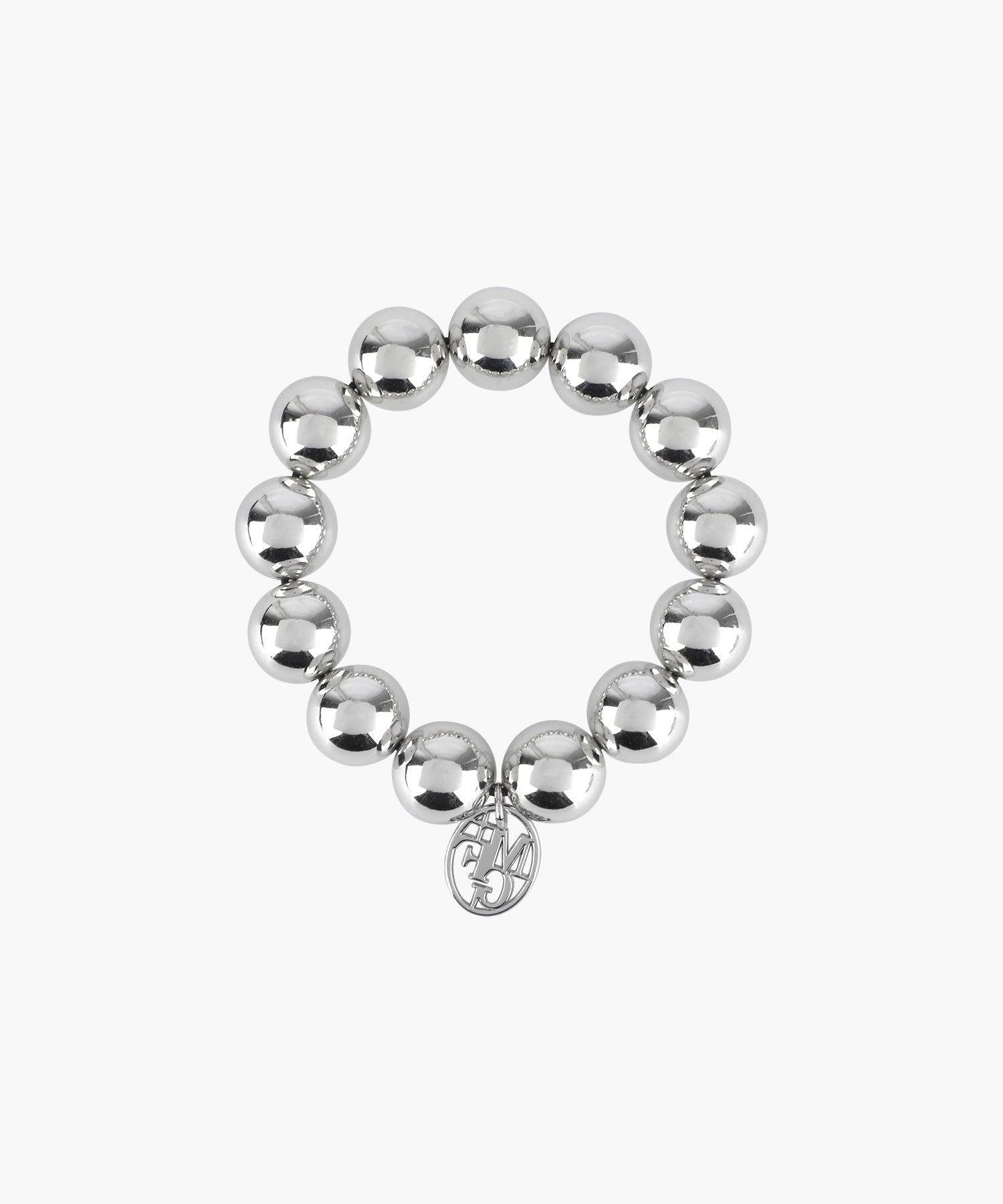 Marithe & Francois Girbaud - Pearl Silver Ball Scrunchie (Silver) product image 2 | TRAB K-Fashion Australia