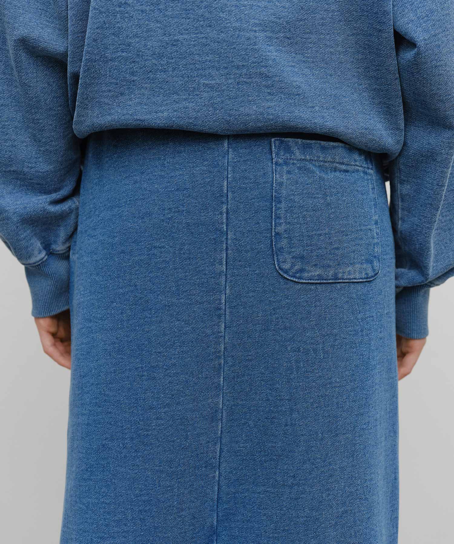 Marithe & Francois Girbaud - Embroidery Classic Logo Sweat Skirt (Blue) product image 2 | TRAB K-Fashion Australia