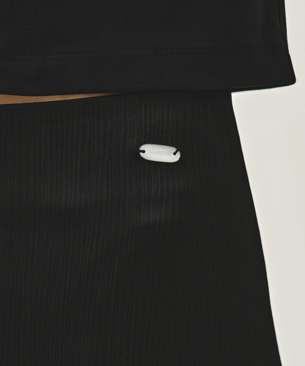 Marithe & Francois Girbaud - Satin Skirt (Black) product image 2 | TRAB K-Fashion Australia