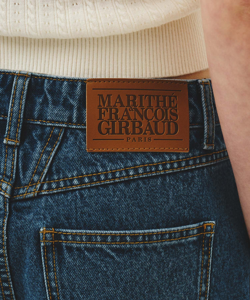 Marithe & Francois Girbaud - Carpenter Denim Shorts (Blue) product image 2 | TRAB K-Fashion Australia