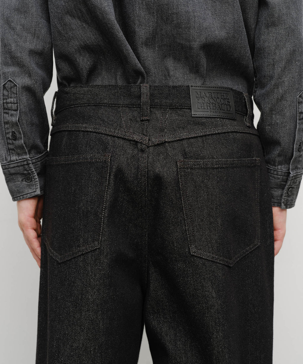 Marithe & Francois Girbaud - Wide Raw Denim Pants (Black) product image 4 | TRAB K-Fashion Australia