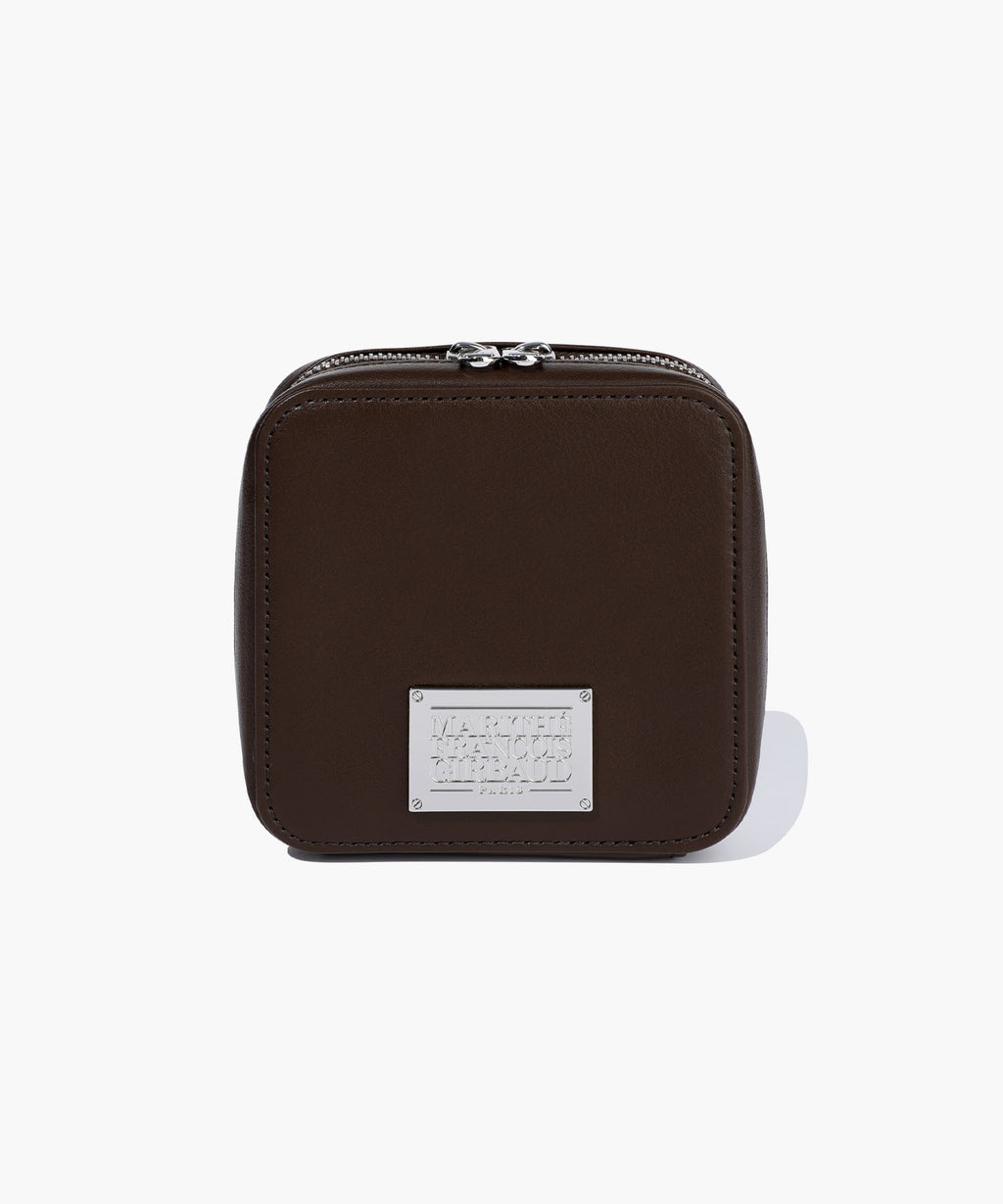 Marithe & Francois Girbaud - Classic Logo Chain Zip Wallet (Dark Brown) product image 2 | TRAB K-Fashion Australia