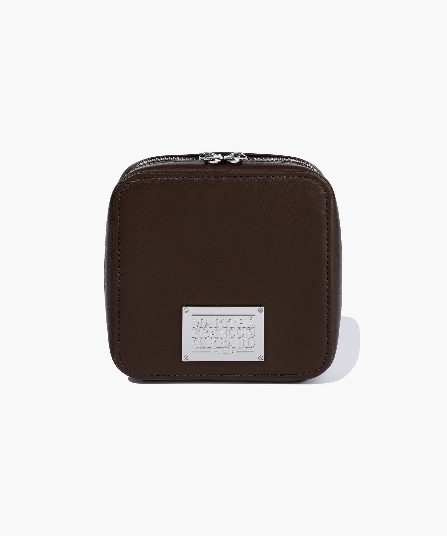 Marithe & Francois Girbaud - Classic Logo Chain Zip Wallet (Dark Brown) product image 2 | TRAB K-Fashion Australia