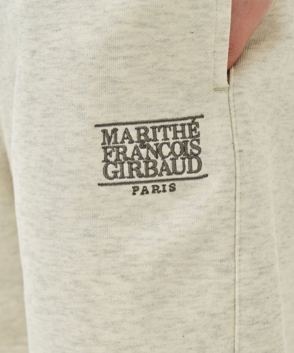 Marithe & Francois Girbaud - Classic Logo Sweat Shorts (Oatmeal) product image 4 | TRAB K-Fashion Australia