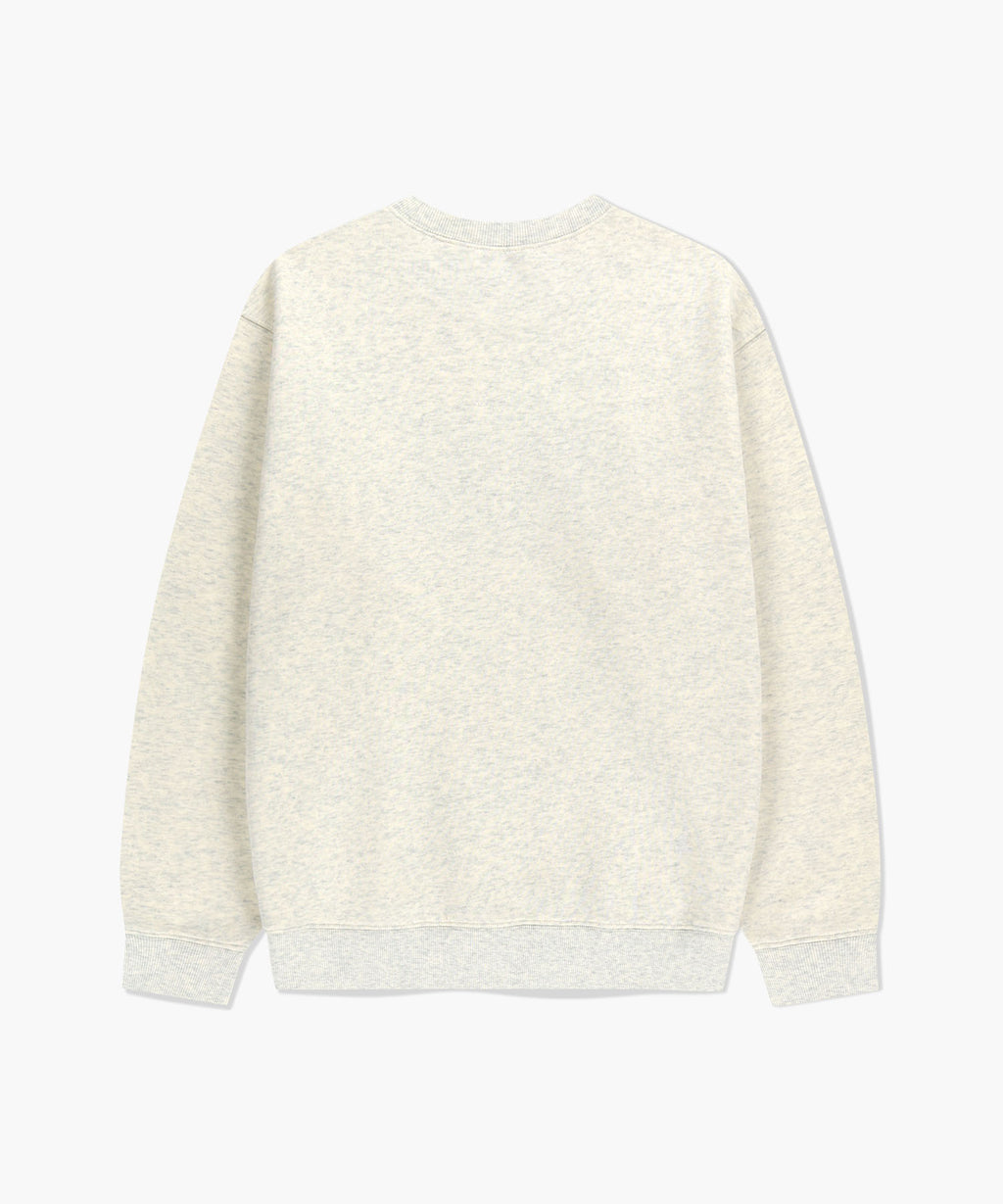 Marithe & Francois Girbaud - Stitch Classic Logo Sweatshirt (brushed) (Oatmeal) product image 2 | TRAB K-Fashion Australia