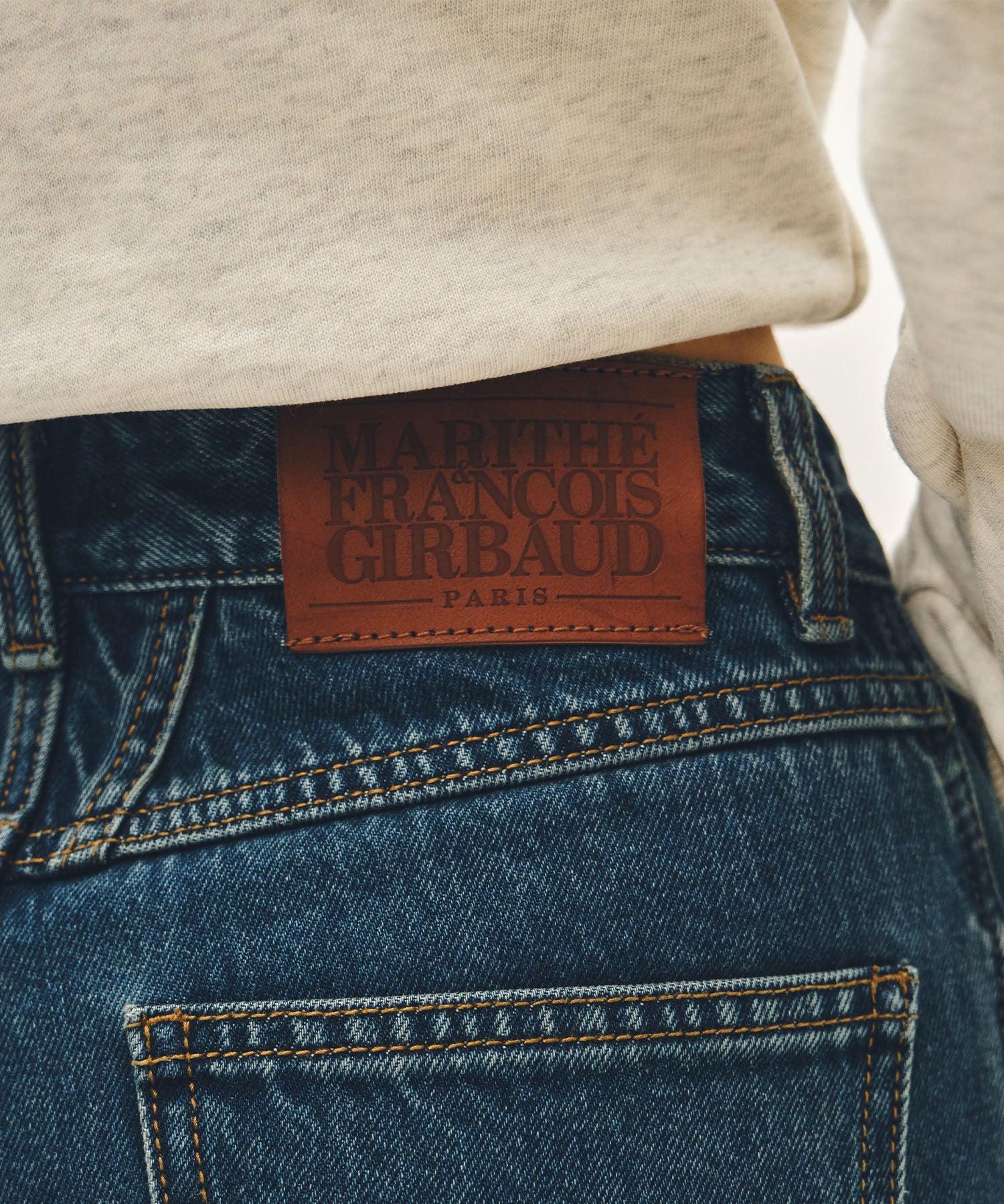 Marithe & Francois Girbaud - High Straight Denim Pants (Dark Blue) product image 2 | TRAB K-Fashion Australia