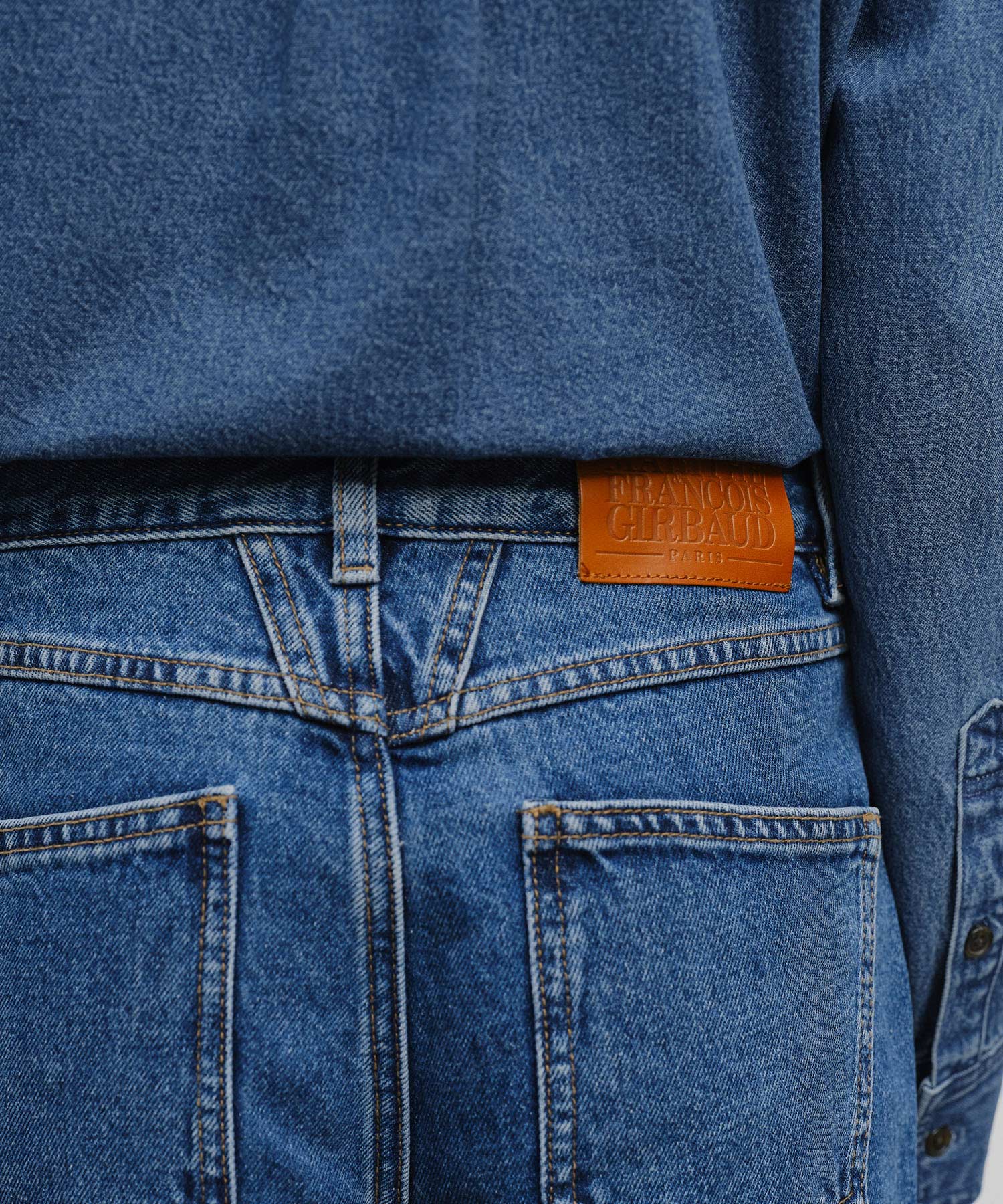 Marithe & Francois Girbaud - Slim Straight Denim Pants (Blue) product image 2 | TRAB K-Fashion Australia