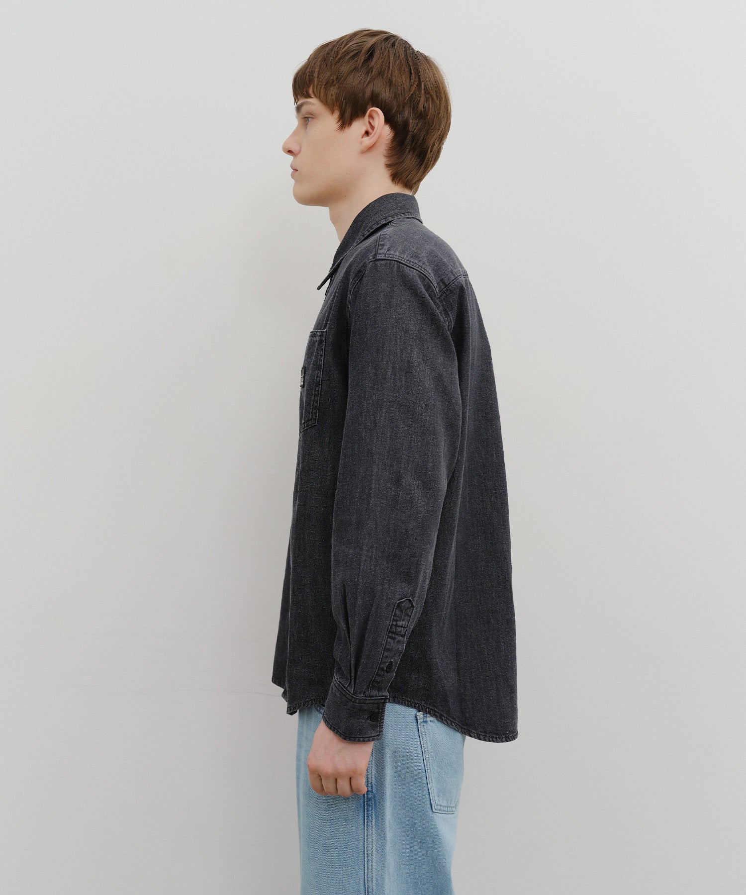 Marithe & Francois Girbaud - Logo Denim Shirt (Black) product image 2 | TRAB K-Fashion Australia