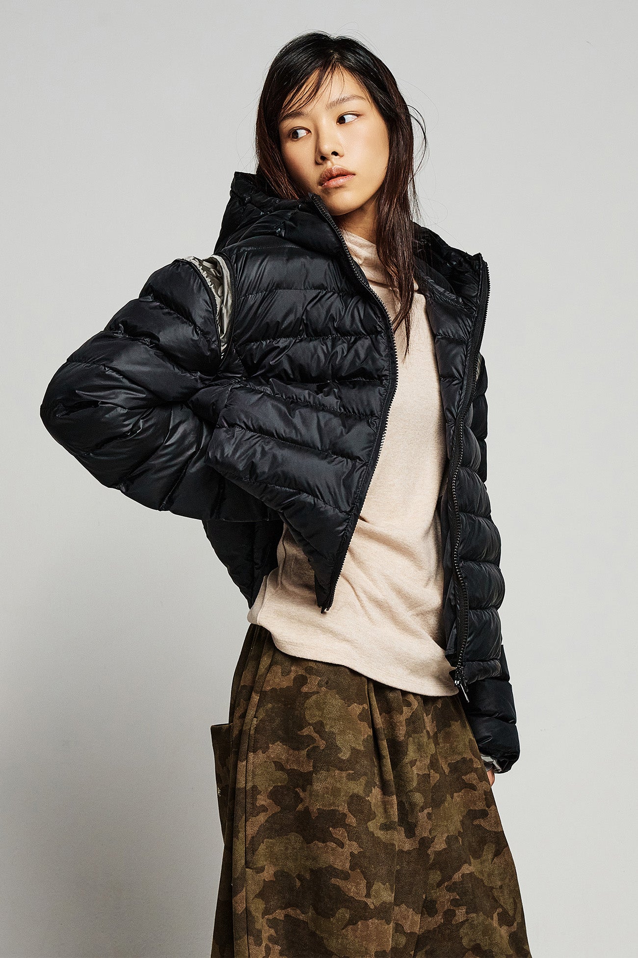 Deinet - Point Wellon Hooded Jacket (Black) product image 5 | TRAB K-Fashion Australia