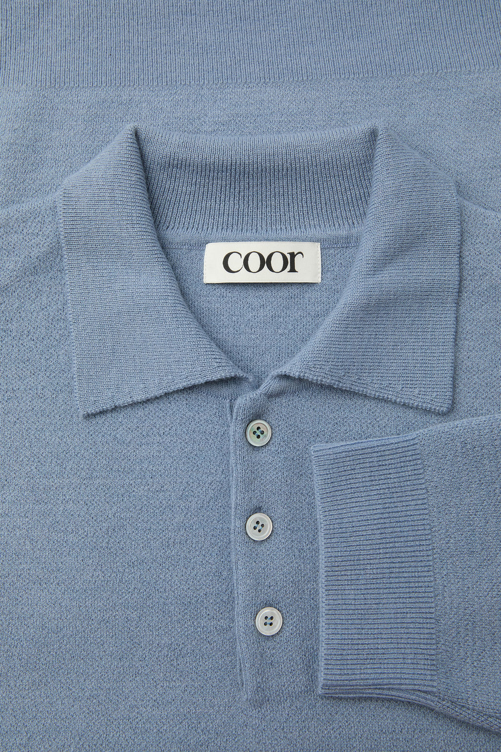 Coor - Topfill Wool Polo Knit (Sky Blue) product image 5 | TRAB K-Fashion Australia