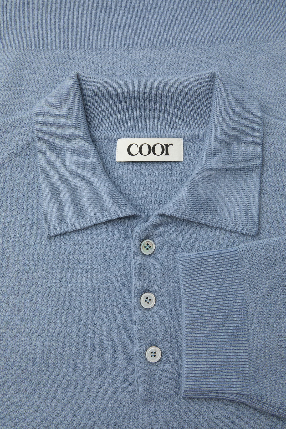 Coor - Topfill Wool Polo Knit (Sky Blue) product image 5 | TRAB K-Fashion Australia