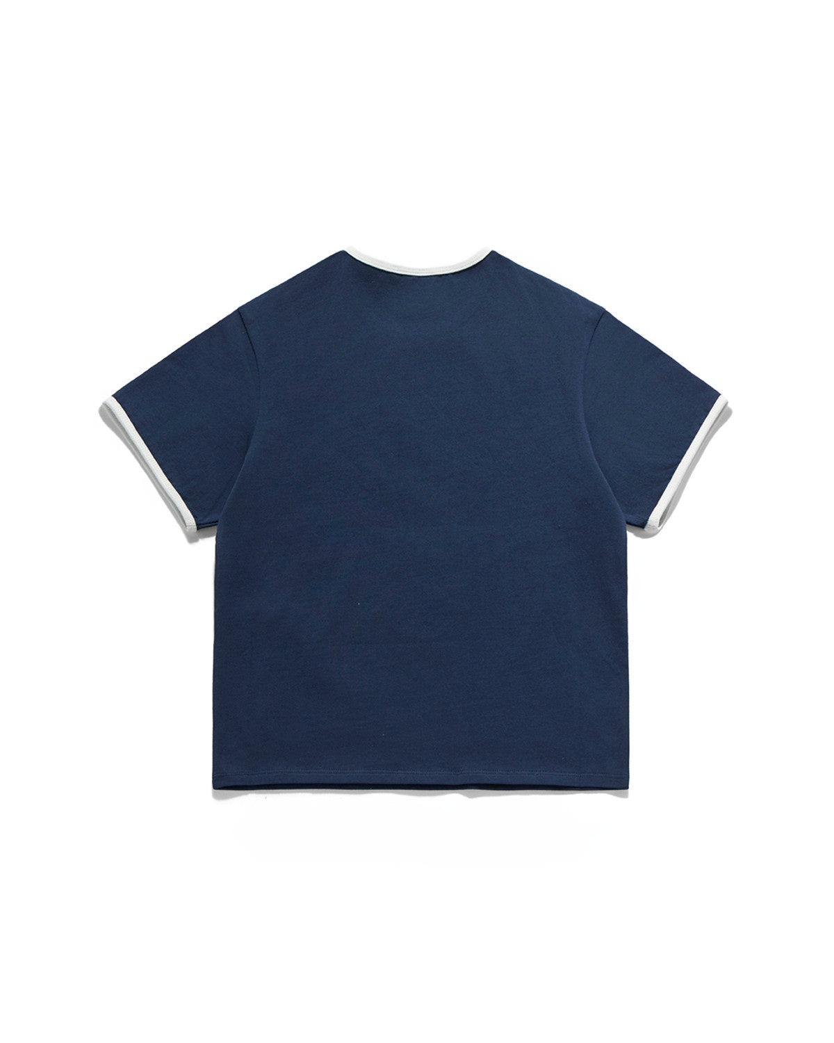 Eastlogue - Felix Souvenir Embroidered Ringer T-shirts (Navy & Off White) product image 2 | TRAB K-Fashion Australia