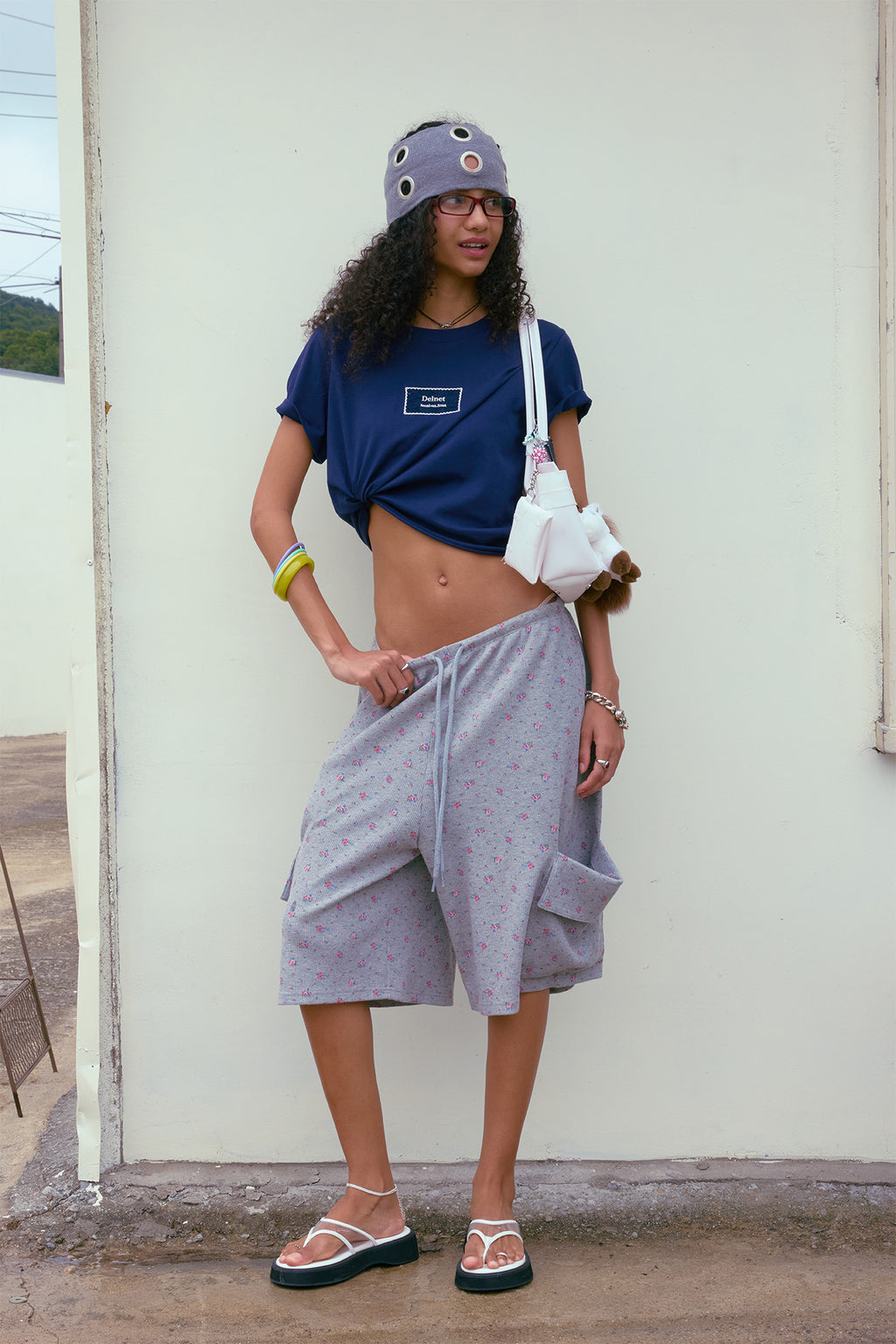 Deinet - Laced Patch T-Shirt (Navy) product image 4 | TRAB K-Fashion Australia