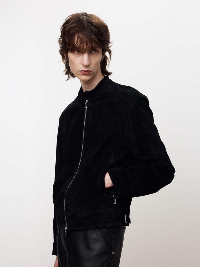 Tonywack - Suede Racer Jacket (Black) product image 5 | TRAB K-Fashion Australia