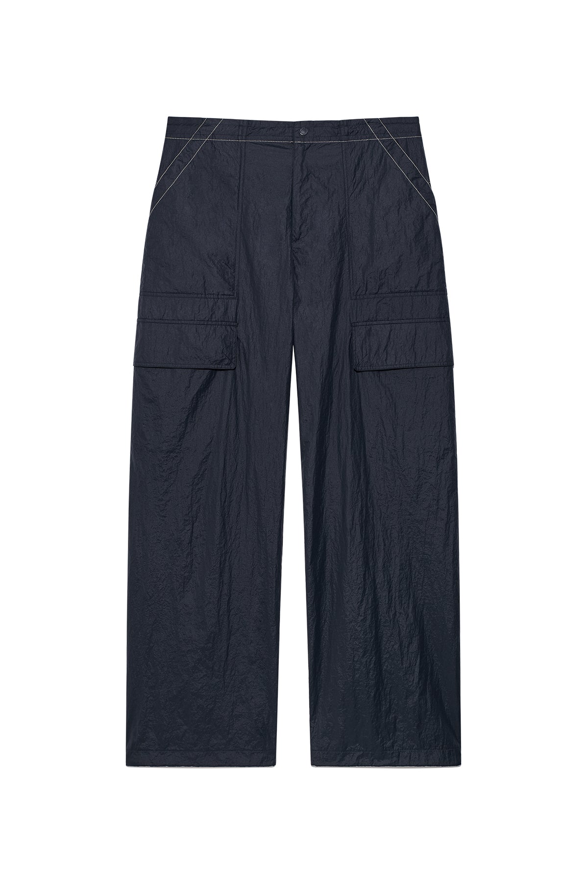 Matin Kim - Stitch Point Nylon Pants (Navy) product image 1 | TRAB K-Fashion Australia