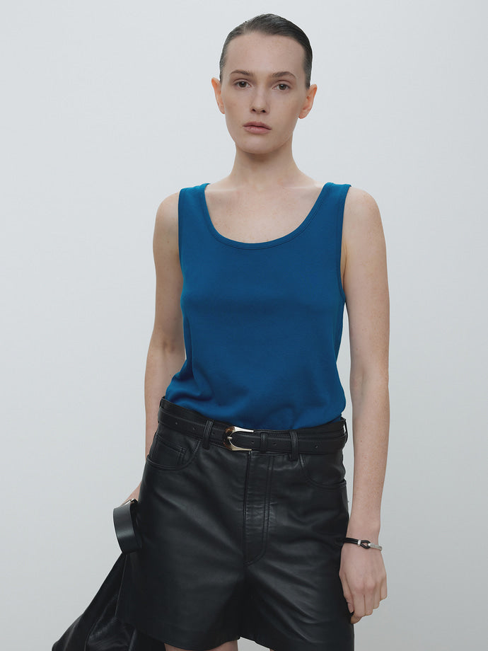 Tonywack - Garment-Dyed Cotton Sleeveless (Indigo) product image 1 | TRAB K-Fashion Australia