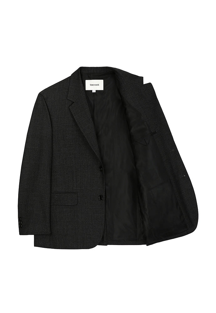 Tonywack - Signature 2-Button Blazer (Charcoal Grey Check) product image 6 | TRAB K-Fashion Australia