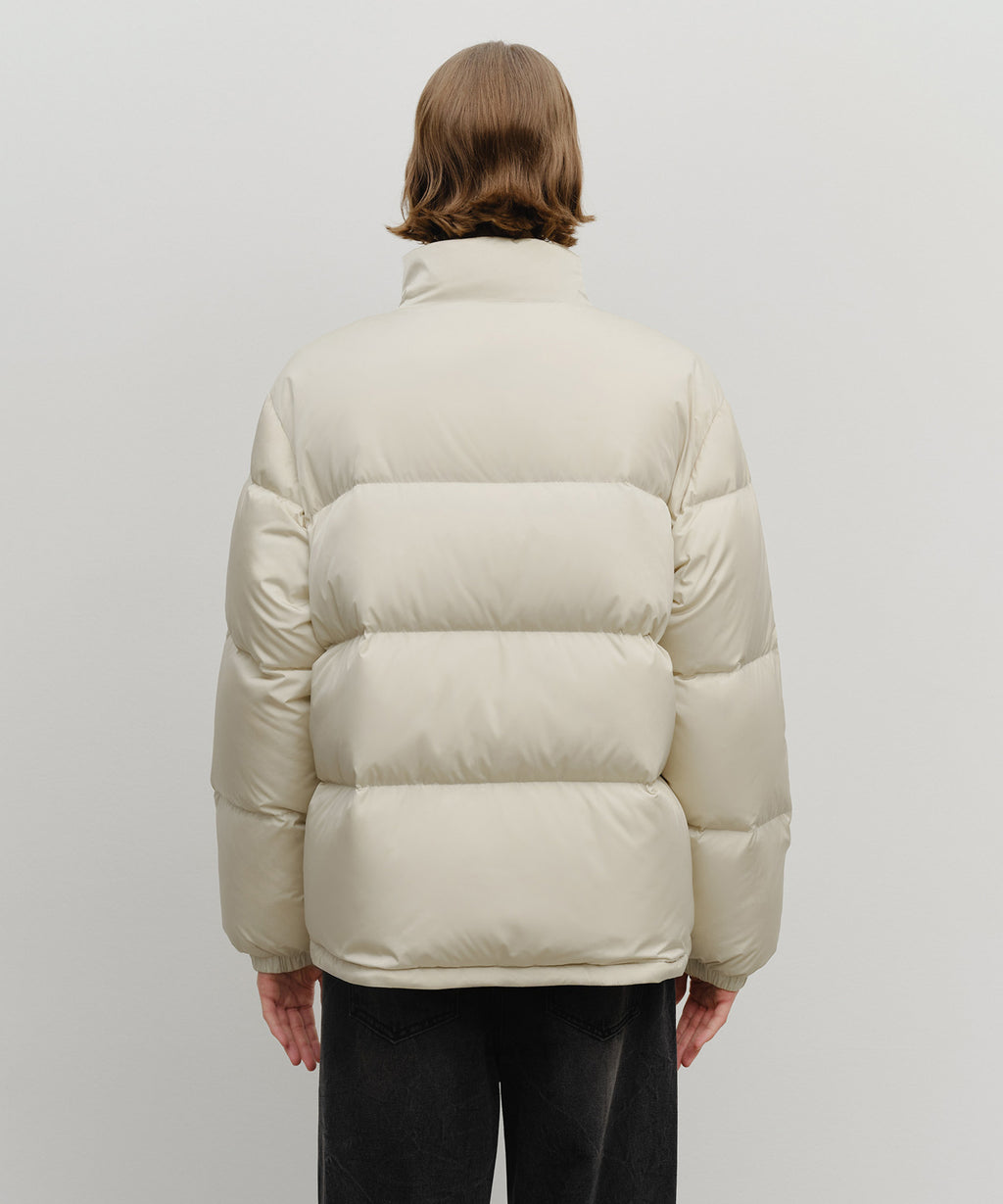 Marithe & Francois Girbaud - Classic Logo Down Jacket (Light Beige) product image 3 | TRAB K-Fashion Australia