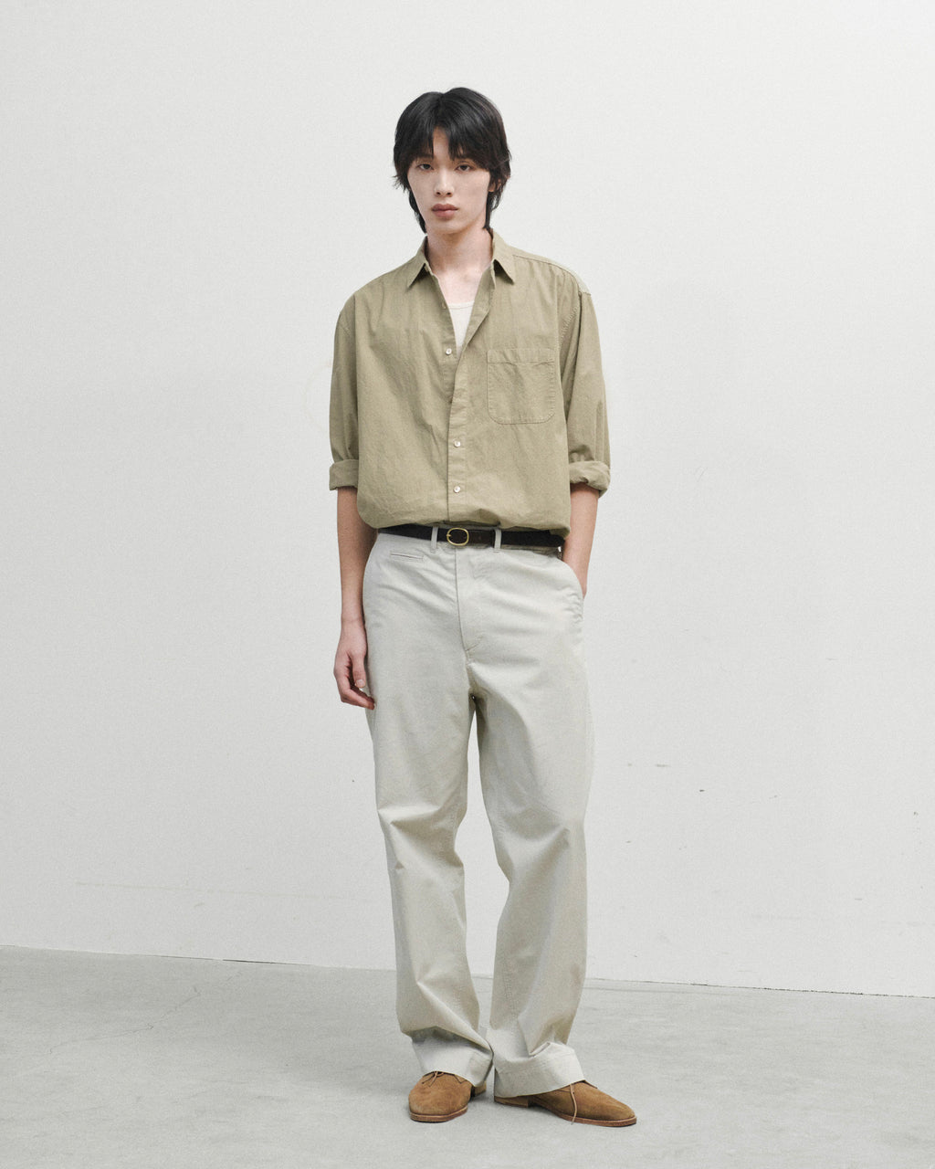Brownyard - Vintage Cotton Pants (Stone) product image 1 | TRAB K-Fashion Australia