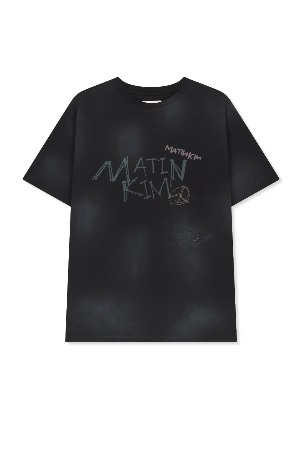 Matin Kim - Vintage Graffiti Logo Top (Black) product image 1 | TRAB K-Fashion Australia